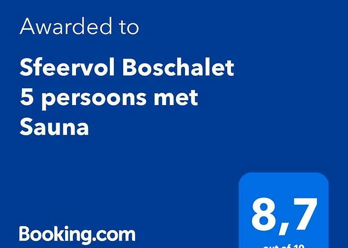 شاليه Sfeervol Boschalet 5 Persoons Met Sauna *